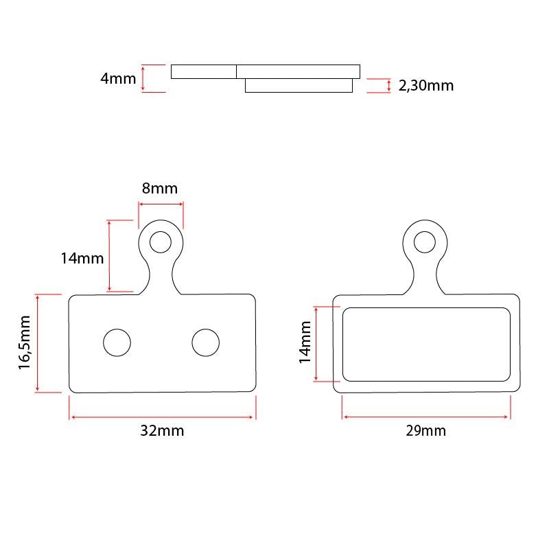 Plaquettes de frein - RT006 - Shimano