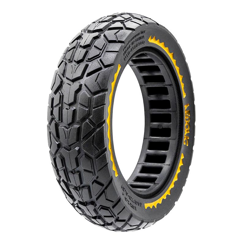 Pneu plein - 10x2,5/B44 - rouge - ultraléger Offroad [Nedong]
