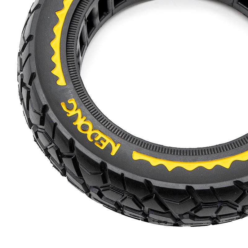 Pneu plein - 10x2,5/B44 - rouge - ultraléger Offroad [Nedong]
