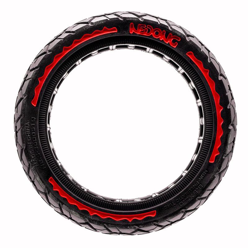 Pneu plein - 8,5x2-6,1/B34 - ultraléger Offroad - rouge [Nedong]