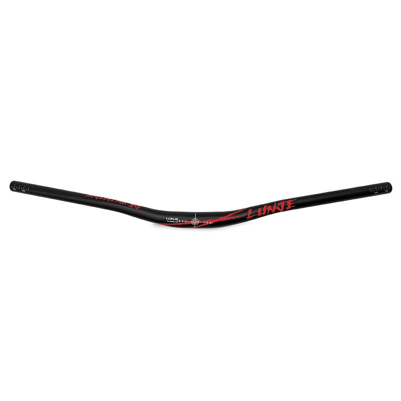Guidon trottinette 720 mm élévation 25 mm noir et rouge, vue 3