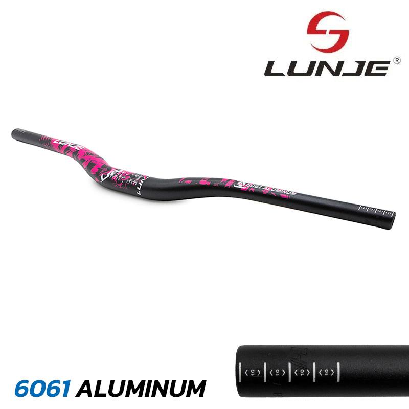 Guidon - 720mm - élévation 25mm - noir-rose