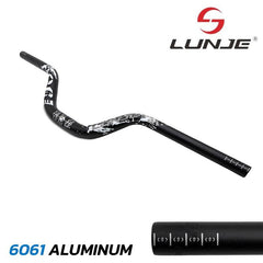 Guidon trottinette 720 mm élévation 90 mm noir