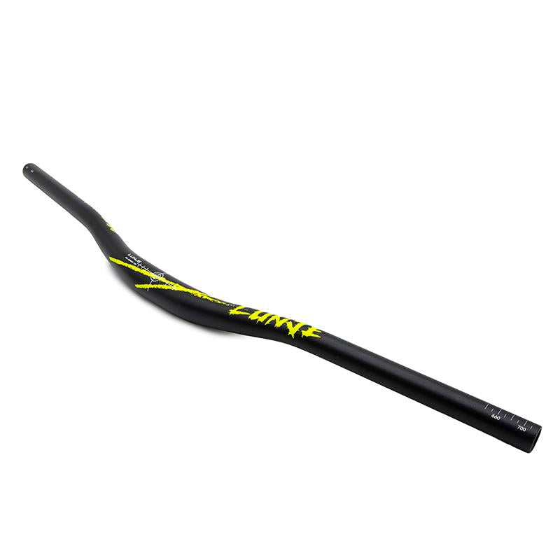 Guidon trottinette 720 mm élévation 25 mm noir et vert, vue 3