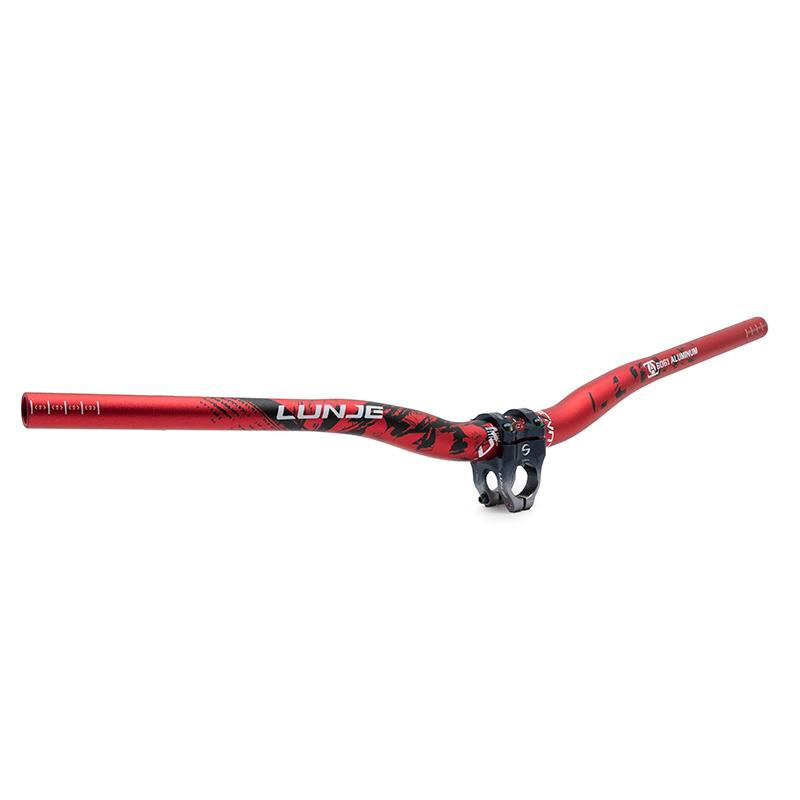 Guidon Lunje 720 mm élévation 25 mm rouge, vue 3