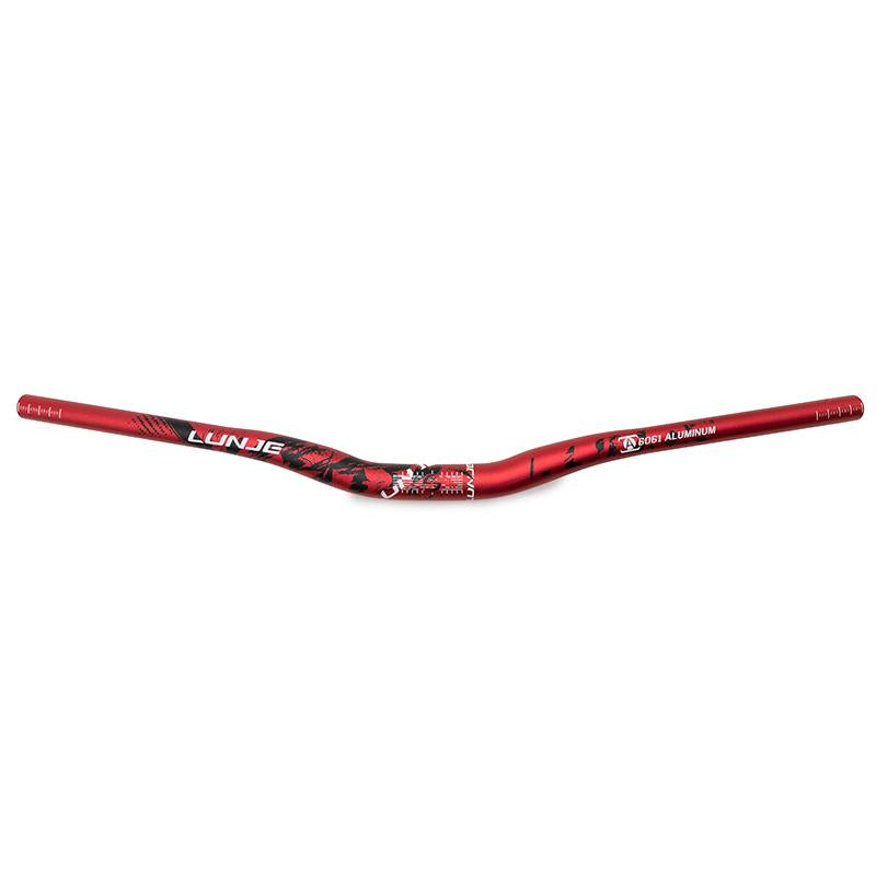 Guidon Lunje 720 mm élévation 25 mm rouge, vue 5