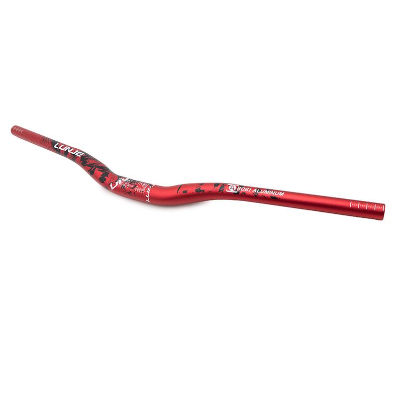 Guidon Lunje 720 mm élévation 25 mm rouge, vue 2