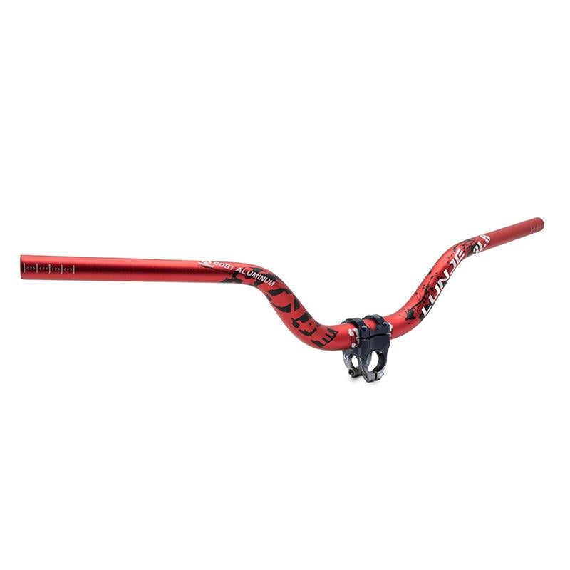 Guidon Lunje 720 mm élévation 90 mm rouge, vue 2