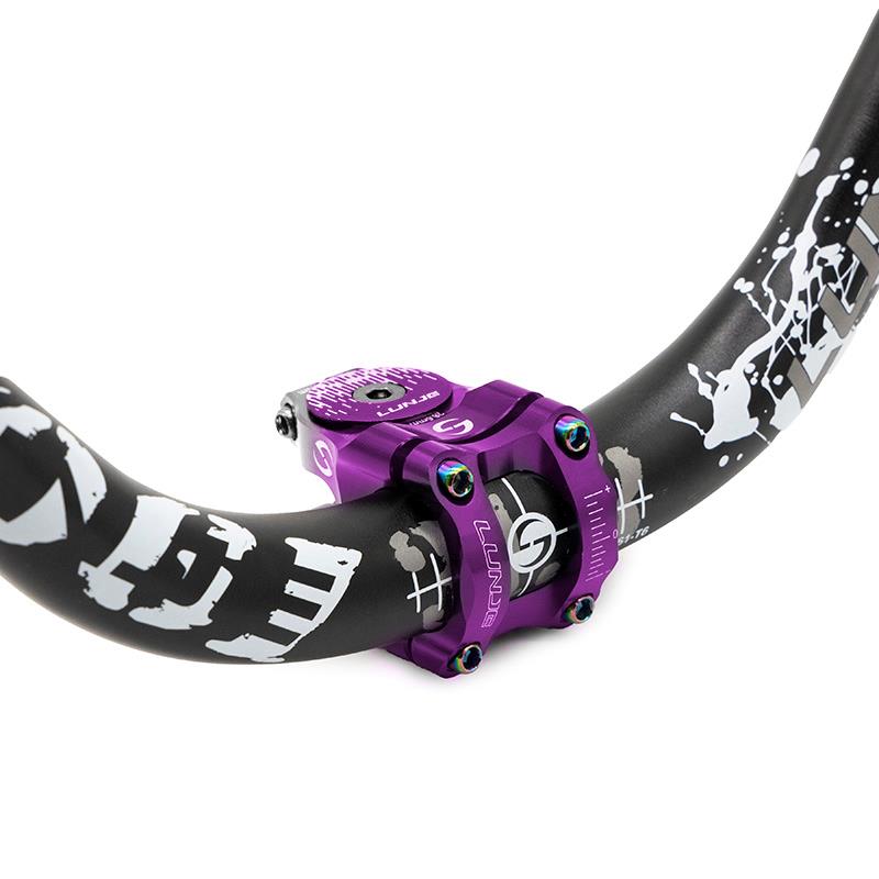 Potence de guidon 31,8 mm EWPM-003 violet et gris, vue 4