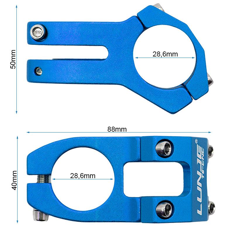 Potence pour guidons - 31,8mm - EWPM-001 - bleu