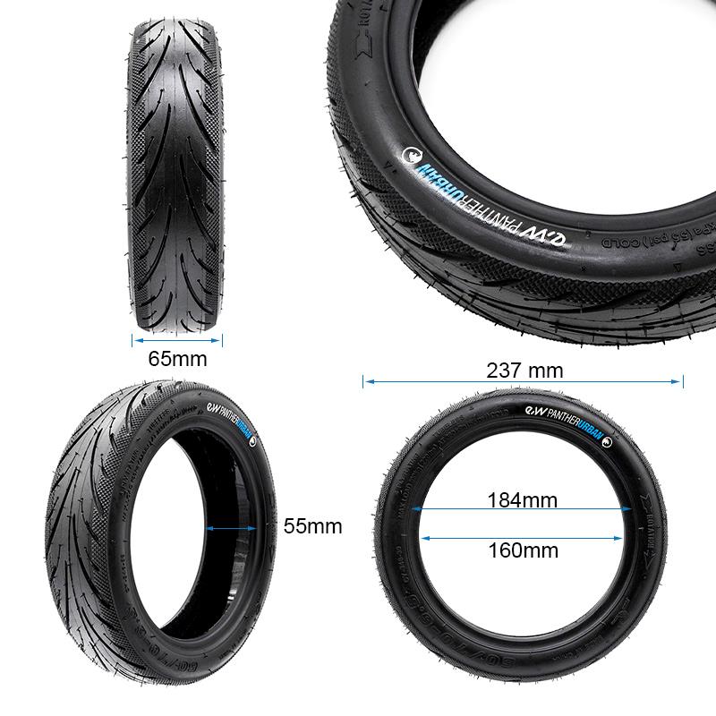 Pneu tubeless avec gel 60-70-6,5