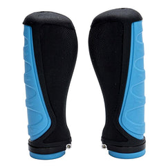 Poignées ergonomiques silicone verrou bleu, 2 pcs