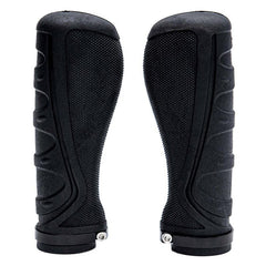 Poignées ergonomiques silicone verrou noir, 2 pcs