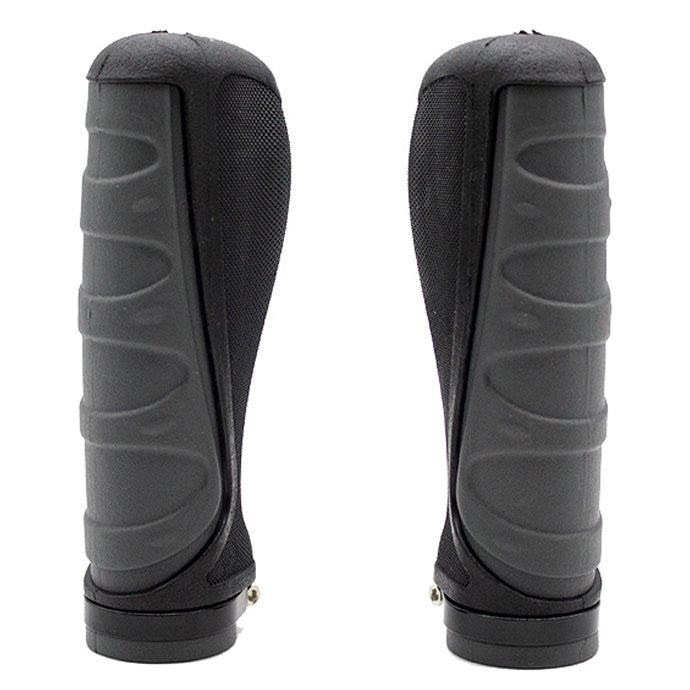 Poignées - ergonomiques en silicone avec verrouillage gris - 2 Pièces