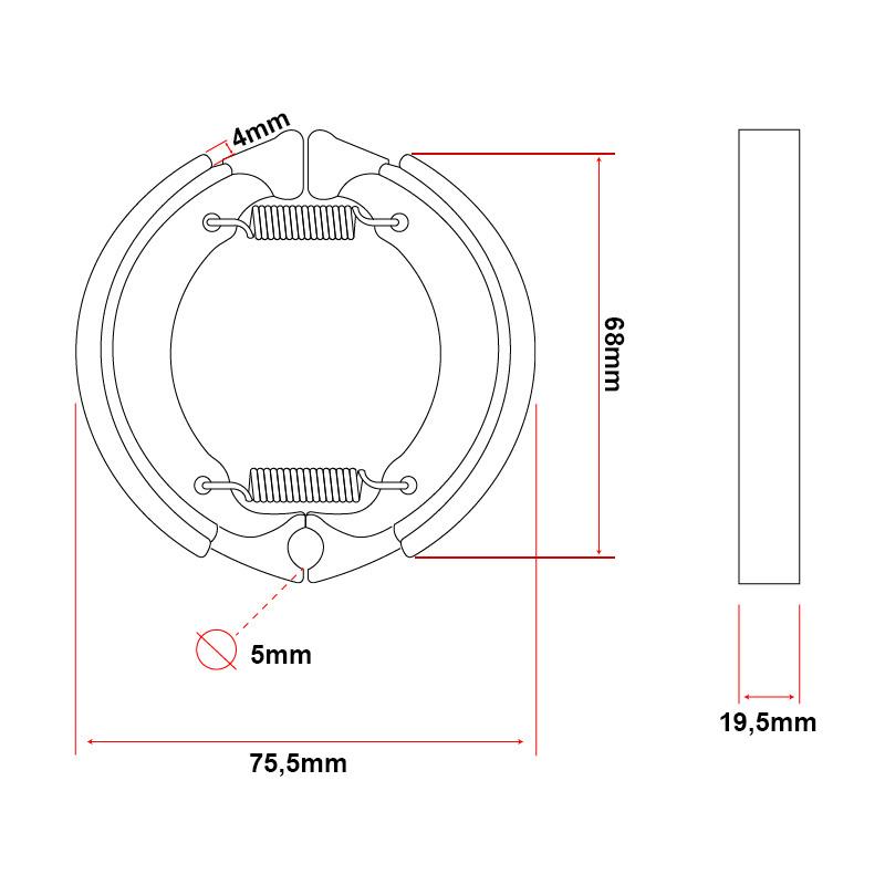 Tambour de frein - Ninebot série D/G30/Inmotion S1F