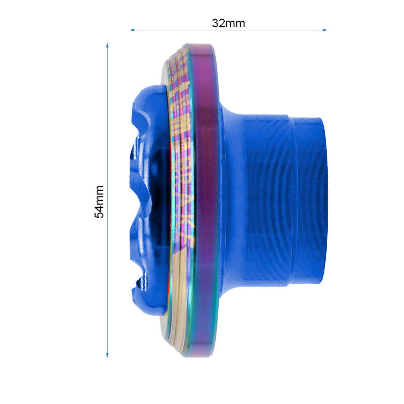 Top block / Stop Chute Blue x2