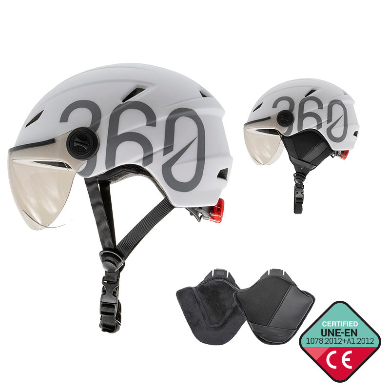 Casque - GLOOB Urban blanc - gris
