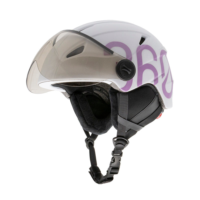 Casque - GLOOB Urban blanc - violet