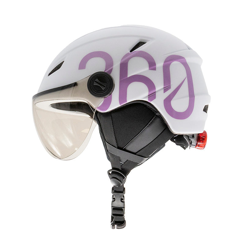 Casque - GLOOB Urban blanc - violet