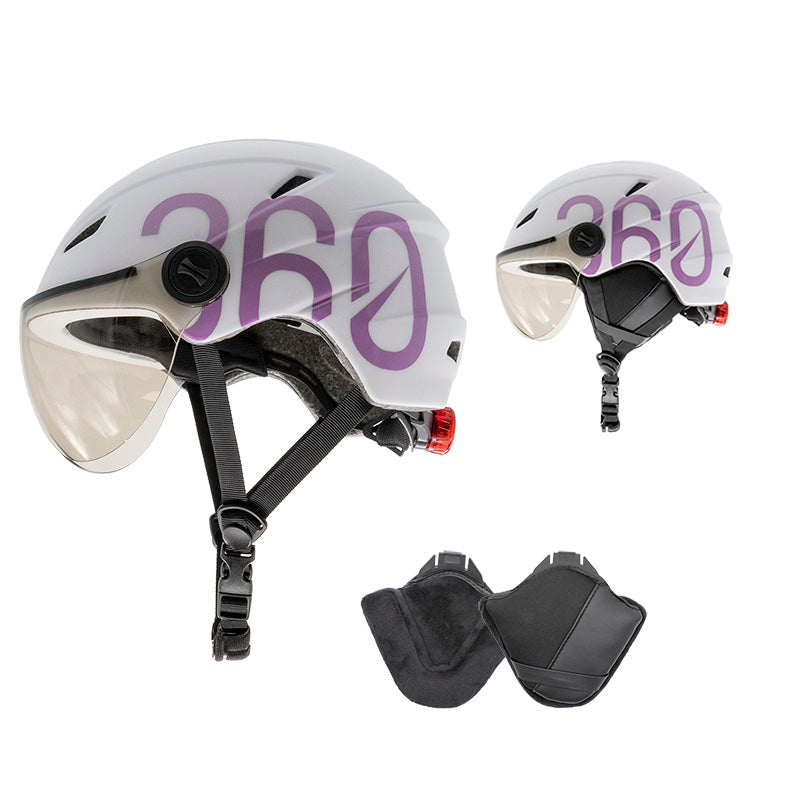 Casque - GLOOB Urban blanc - violet