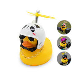 Canard de guidon avec casque et hélice