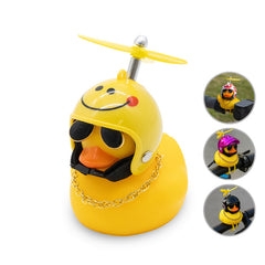 Canard de guidon avec casque et hélice