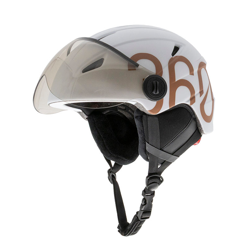 Casque - GLOOB Urban blanc - marron
