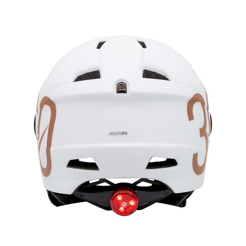 Casque - GLOOB Urban blanc - marron