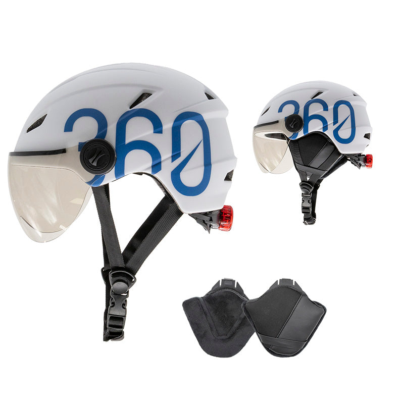 Casque - GLOOB Urban blanc - bleu