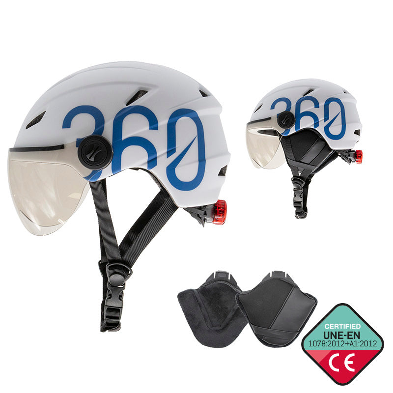 Casque - GLOOB Urban blanc - bleu