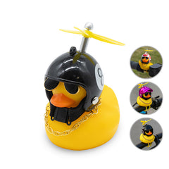 Canard de guidon avec casque et hélice