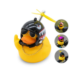 Canard de guidon avec casque et hélice