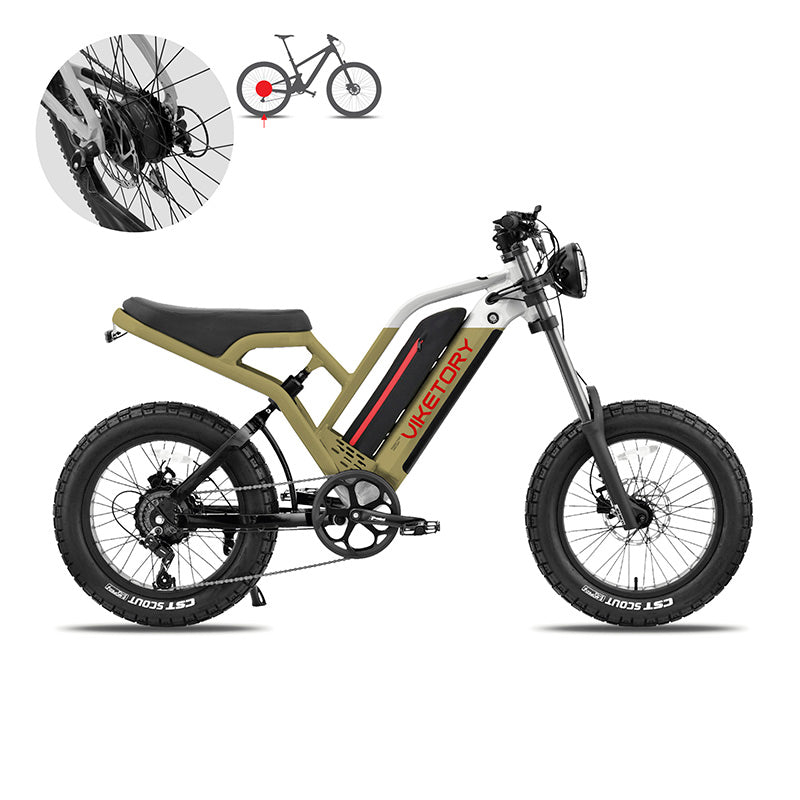 Viketory - COMMANDO ebike FATBIKE Marron Militaire