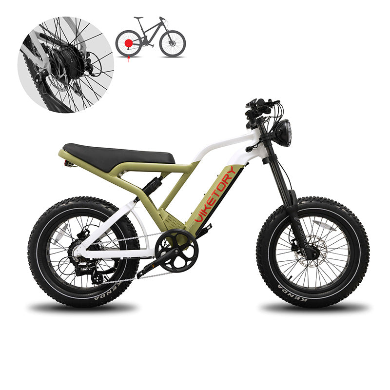 Viketory - COMMANDO ebike FATBIKE Marron Militaire
