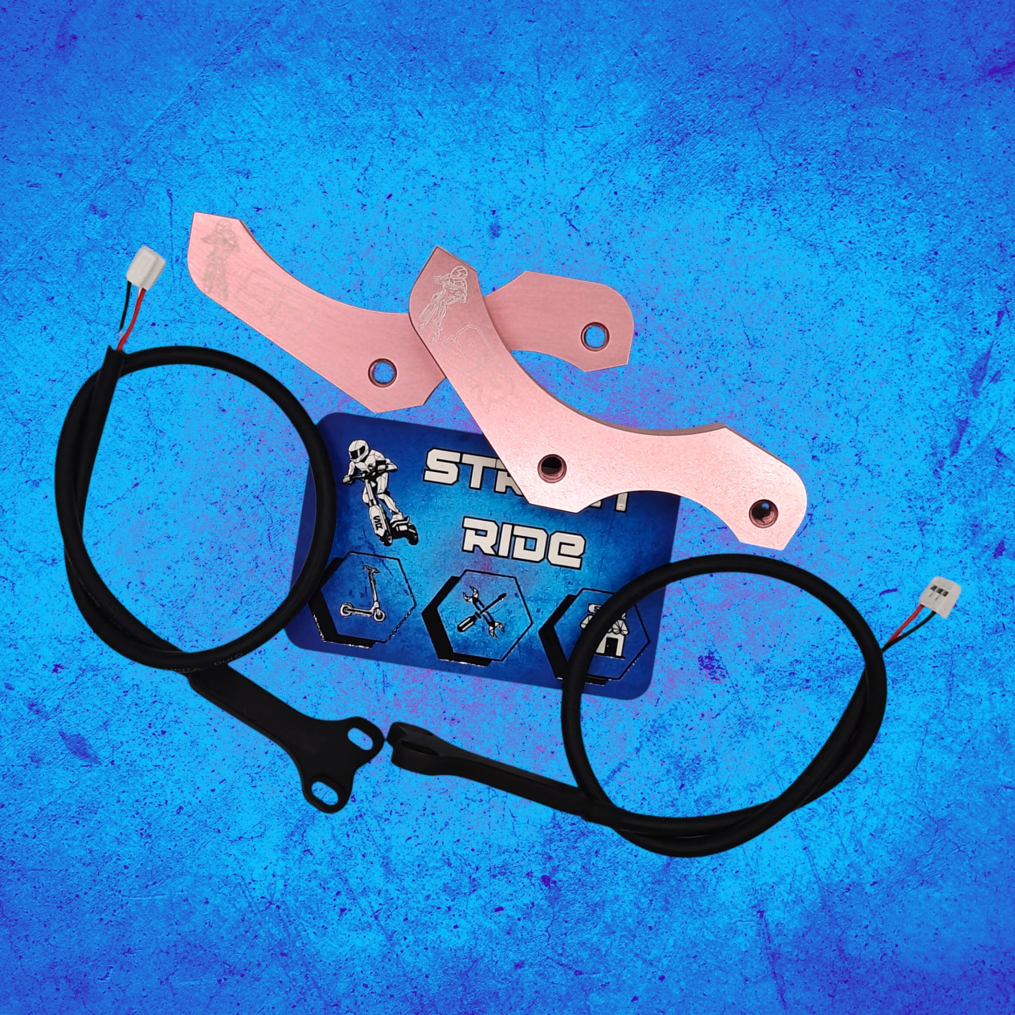 Pattes de déport rose – freins semi hydraulique et hydrauliques – Ninebot Max G3 - disque 140mm