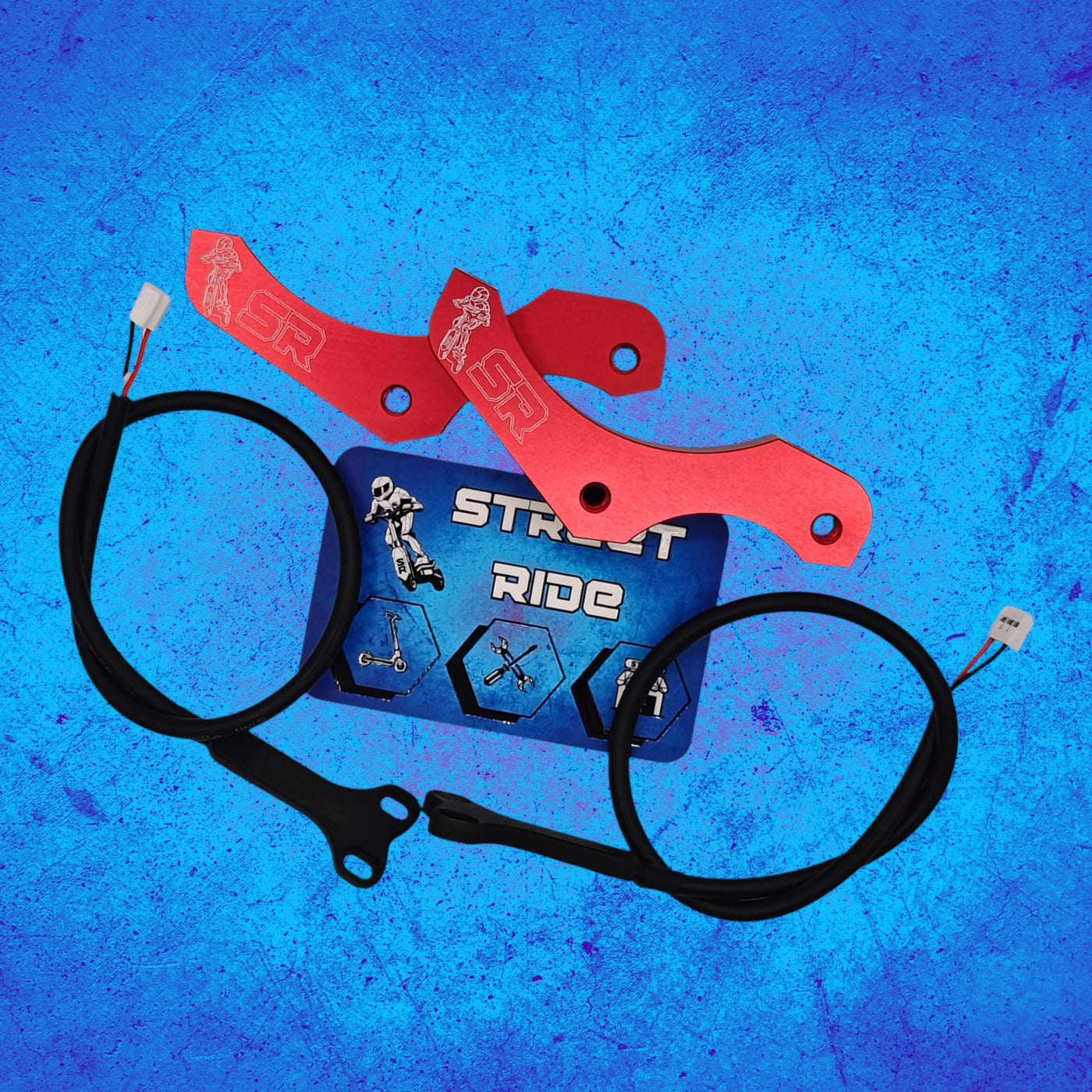 Pattes de déport rouge – freins semi hydraulique et hydrauliques – Ninebot Max G3 - disque 140mm