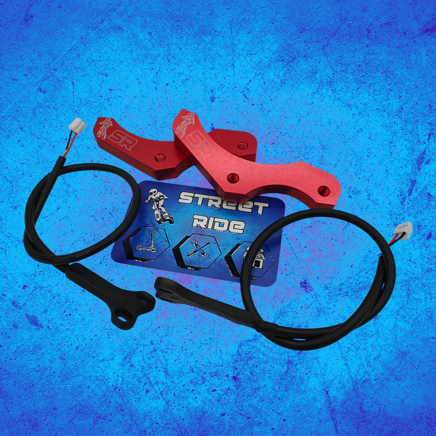 Pattes de déport rouge – freins semi hydraulique et hydrauliques – Ninebot Max G3 - disque 140mm