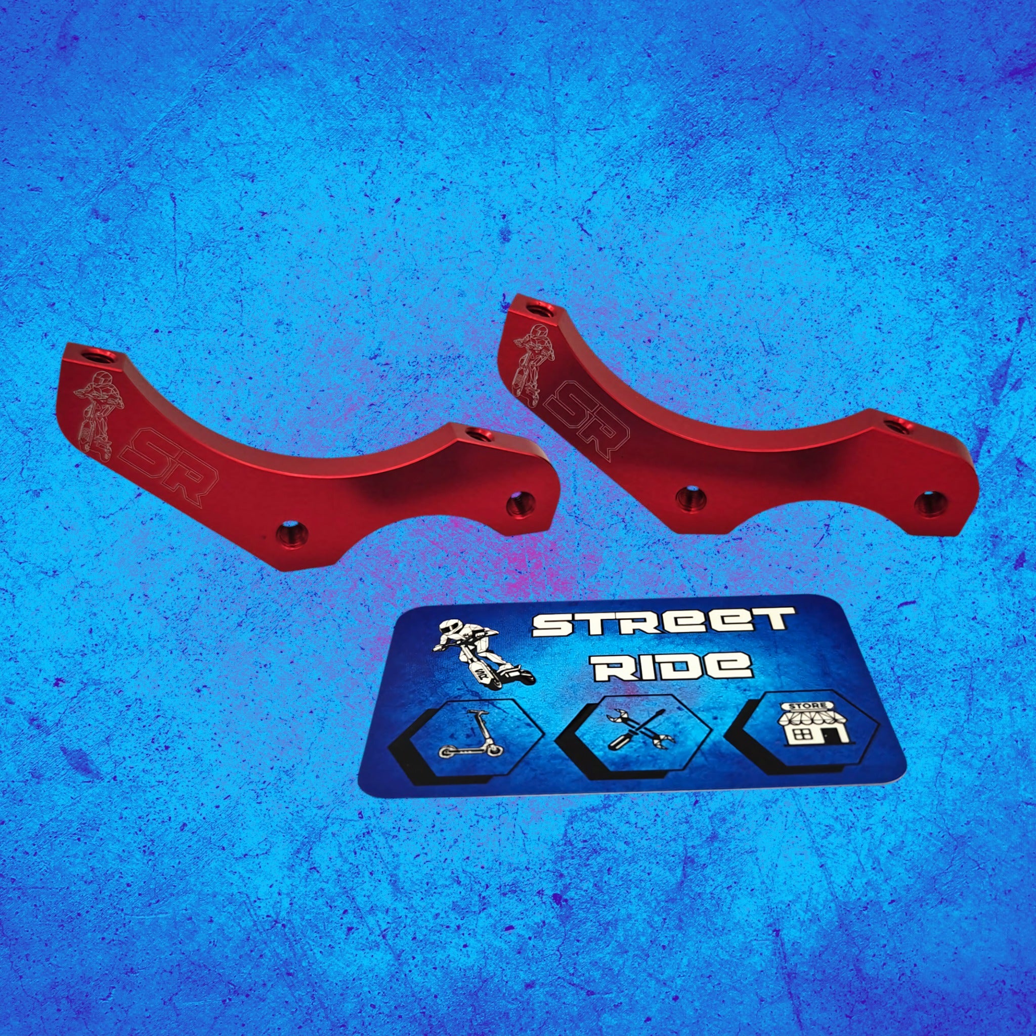 Pattes de déport rouge – freins semi hydraulique et hydrauliques – Ninebot Max G3 - disque 140mm