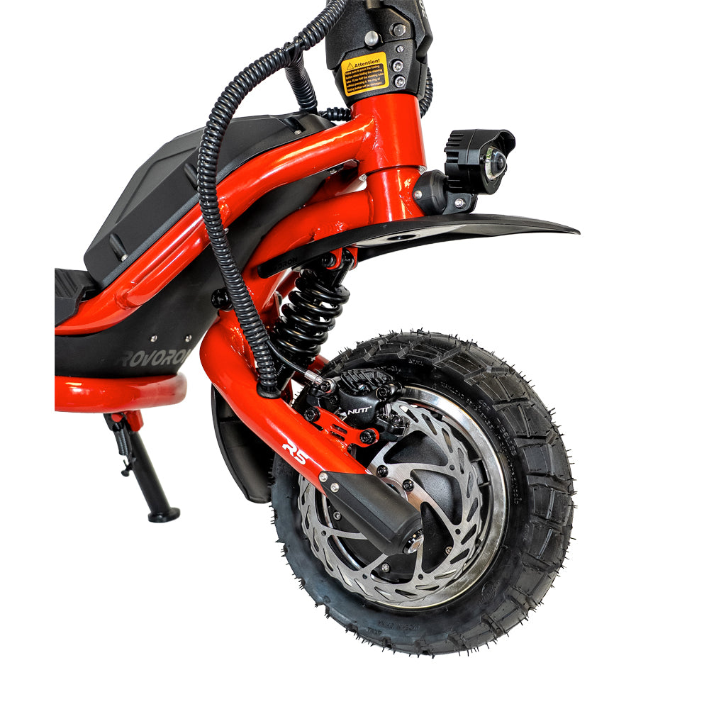 Rovoron R5 Pro rouge, trottinette électrique, vue 8